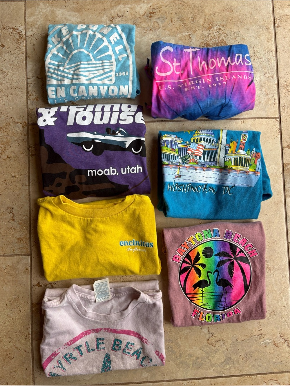 Semi Mystery Bundle of 7 Travel Shirts